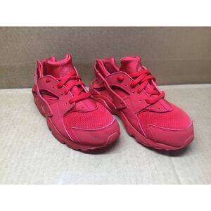 Nike Huarache Run GS Triple University Red Youth 3Y Sneakers 704949 600
